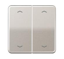 Клавиши для сдвоенной кнопки BCU; платина CD595MPPT Jung