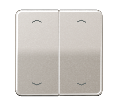 Клавиши для сдвоенной кнопки BCU; платина CD595MPPT Jung