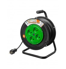 Удлинитель на катушке силовой народный 4 гнезда ПВС 4000 Вт б/з, 50м  SQ1307-0545  TDM