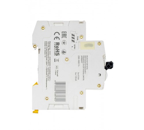 Выключатель автоматический однополюсный M06N 1P B 20А 6кА ARMAT  AR-M06N-1-B020  IEK