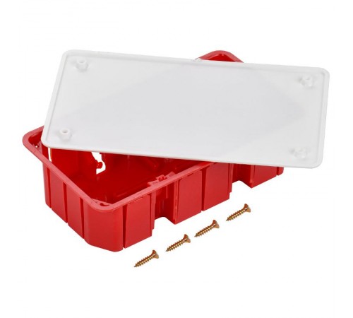 Коробка распределительная с/у 172x96x45 КМ41006 с саморезами, с крышкой  UKT11-172-096-045  IEK