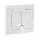 Валенсия выключатель 2-кл. 10А белый с индикатором EKF PROxima   EWV10-123-10   EKF