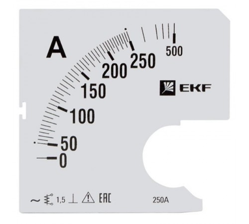 Шкала сменная для A961 250/5А-1,5 EKF PROxima  s-a961-250  EKF