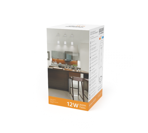 Светильник светодиодный накладной/подвесной HD039 12W (белый/белый) 3000K 79*100мм 1/20  HD039  Gauss