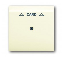 Плата центральная (накладка) для механизма карточного выключателя 2025 U, серия impuls, цвет слоновая кость  1753-0-0079   2CKA001753A0079  ABB