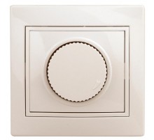 1-401-02 Intro Светорегулятор поворотный, 600Вт 230В, IP20, СУ, Plano, сл.кость  Б0027624  Intro