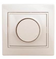 1-401-02 Intro Светорегулятор поворотный, 600Вт 230В, IP20, СУ, Plano, сл.кость  Б0027624  Intro