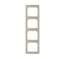 Рамка для вертикальной установки 4-кратная; золотая бронза  SL584GB  Jung