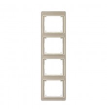 Рамка для вертикальной установки 4-кратная; золотая бронза  SL584GB  Jung