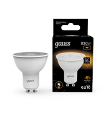 Лампа светодиодная MR16 9W 830lm 3000K GU10 LED 1/10/100  101506109  Gauss