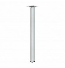 Ножка металл.квадрат, нерегулир, 25х25х400 мм, никель- накл.   151264  Tech-KREP
