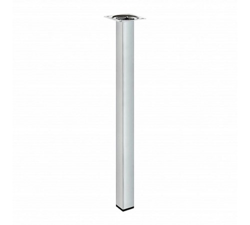 Ножка металл.квадрат, нерегулир, 25х25х400 мм, никель- накл.   151264  Tech-KREP