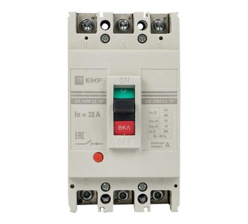 Выключатель автоматический ВА-99М 63/32А 3P 20кА EKF  Basic  mccb99-63-32m  EKF