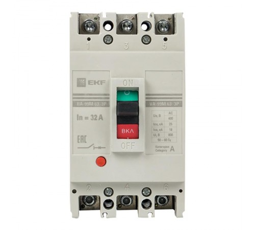 Выключатель автоматический ВА-99М 63/32А 3P 20кА EKF  Basic  mccb99-63-32m  EKF