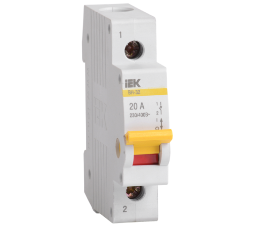 Выключатель нагрузки модульный (мини-рубильник) ВН-32 1Р 100А  MNV10-1-100  IEK