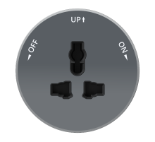 MultiTrack Графит Розетка универсальная круглая 13А/250В MTK13002G SE