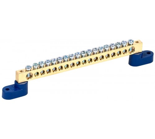 Шина N "ноль" на двух угловых изоляторах ШНИ-8х12-18-У2-С  YNN10-812-18C2-K07  IEK