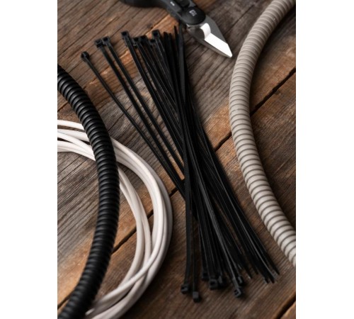 Хомут нейлоновый ЧЕРНЫЙ 3,6х370 (уп./100шт) EKF Simple  plc-cb-3.6x370  EKF