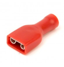 Наконечник плоский полностью изолир. (розетка) 0.25-1.5мм.кв. 6.3х0.8мм.  2A02TP  DKC