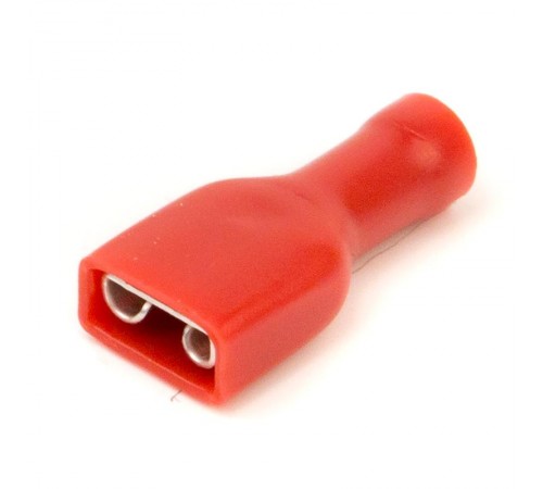 Наконечник плоский полностью изолир. (розетка) 0.25-1.5мм.кв. 6.3х0.8мм.  2A02TP  DKC