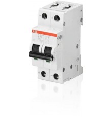 Выключатель автоматический двухполюсный S202M UC 0,5А Z 10кА (S202M Z0,5UC)  2CDS272061R0158  ABB