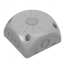 Коробка распределительная для видеокамер IP68 серая 100х100х50 двухкомпонентная безгалогенная (HF) (20шт/кор)   60-0500  Промрукав