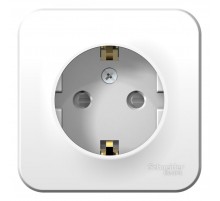 Blanca Белый О/У с монтажной пластиной Розетка с заземлением со шторками 16А, 250В  BLNRA011121  SE