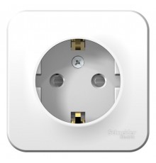 Blanca Белый О/У с монтажной пластиной Розетка с заземлением со шторками 16А, 250В  BLNRA011121  SE