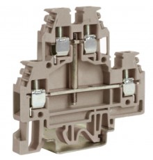 DAS.4/CI, прох-й зажим беж. 2уровня 2,5 кв.мм, с перемычкоймежду ур-ми  ZDS117  DKC