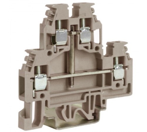 DAS.4/CI, прох-й зажим беж. 2уровня 2,5 кв.мм, с перемычкоймежду ур-ми  ZDS117  DKC
