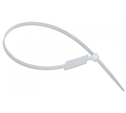 Хомут P6.6 маркерный белый 4,8х300мм  UHH14-D048-300-100-K01  IEK