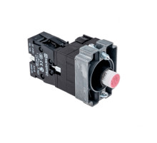 Основание с модулем подсветки, 1NC блок-контакт, красный, 220V AC/DC, мет. MTB2-BW634  43297  ОВЕН