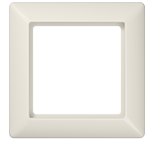 Рамка для вертикальной и горизонтальной установки, 1 пост; дюропласт; слоновая кость; AS500  AS581  Jung