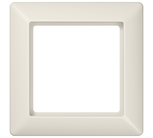 Рамка для вертикальной и горизонтальной установки, 1 пост; дюропласт; слоновая кость; AS500  AS581  Jung