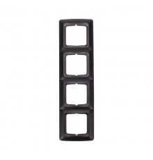 DEA Рамка 4-я горизонтальная Черный Металлик  KR-78-0348  Kranz