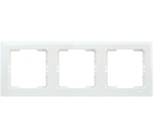 РГ-3-ББ Рамка 3 мест. гориз. BOLERO белый  EMB30-K01  IEK