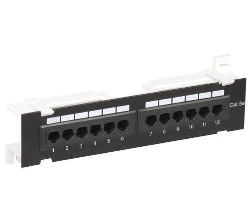 Настенная патч-панель кат.5Е UTP, 12 портов (IDC Dual)  PP12-C5EU-D05  ITK