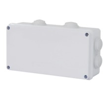 Коробка разветвительная 200*100*70 мм, 8 мембранных вводов, IP65, светло-серая, EBX30-04-65  39556  STEKKER