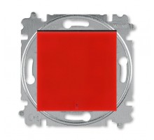 ABB Levit Красный / дымчатый чёрный Переключатель 1-кл. с подсветкой контрольная  3559H-A25445 65W  2CHH592545A6065  ABB