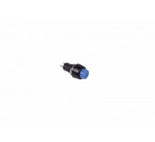 Выключатель-кнопка 250V 1А (2с) (ON)-OFF Б/Фикс синяя Micro  36-3081  REXANT