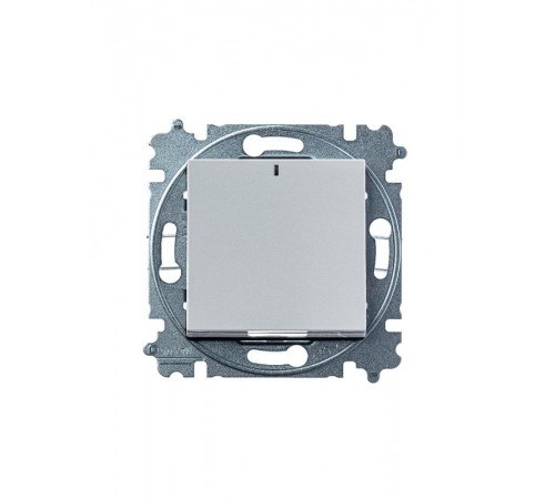 ABB Levit Серый / белый Выключатель 1-кл. с подсветкой  3559H-A01446 16W  2CHH590146A6016  ABB