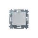 ABB Levit Серый / белый Выключатель 1-кл. с подсветкой  3559H-A01446 16W  2CHH590146A6016  ABB
