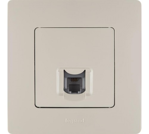 Etika Слоновая кость Розетка телефонная RJ11  672340  Legrand