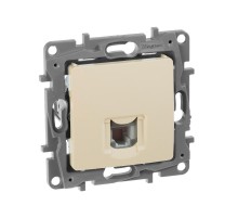 Etika Слоновая кость Розетка телефонная RJ11  672340  Legrand