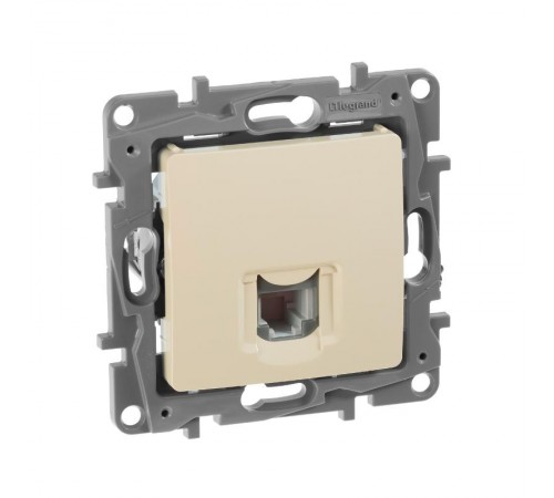 Etika Слоновая кость Розетка телефонная RJ11  672340  Legrand