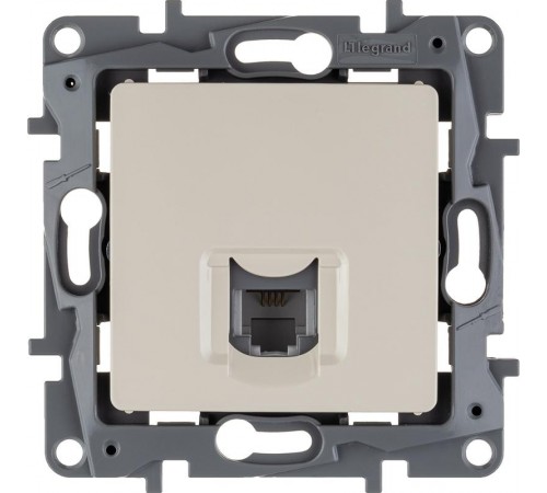 Etika Слоновая кость Розетка телефонная RJ11  672340  Legrand