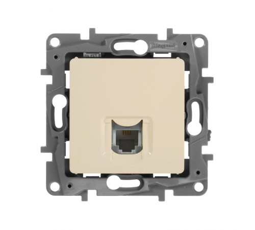 Etika Слоновая кость Розетка телефонная RJ11  672340  Legrand