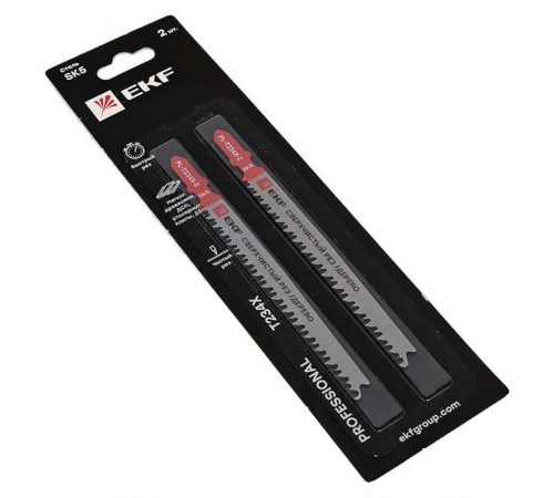 Пилки для электролобзика T234X (быстрый чистовой рез по дереву)(SK5)(2 шт)  pl-t234x-2  EKF