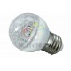 Лампа шар e27 10 LED  50мм  зеленая 24В  405-614  NEON-NIGHT