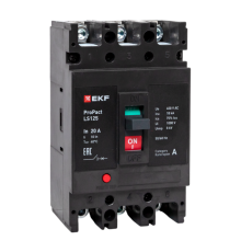Выключатель автоматический LS125 18кА 3P 20А ProPact  mccb-125-18-3-20-ls  EKF